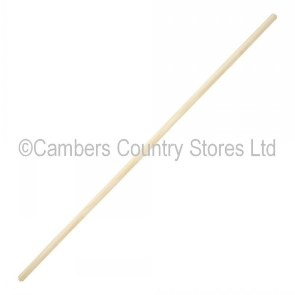Broom Handle Wooden Threaded 55" x 1.1/8" / 1400 x 28mm Cambers